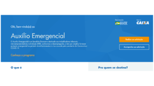 Auxilio emergencial caixa