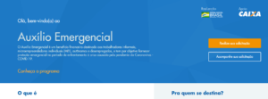 Auxilio emergencial caixa